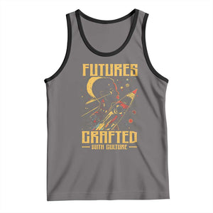 Afrofuturism African American Tank Top Futures Crafted With Culture TS09 Deep Heather Black Print Your Wear