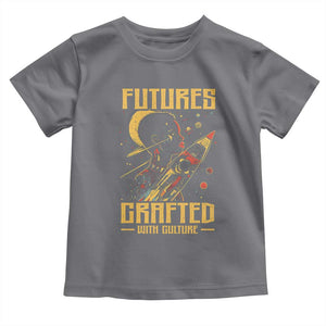 Afrofuturism African American Toddler T Shirt Futures Crafted With Culture TS09 Charcoal Print Your Wear