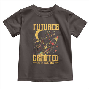 Afrofuturism African American Toddler T Shirt Futures Crafted With Culture TS09 Dark Chocolate Print Your Wear