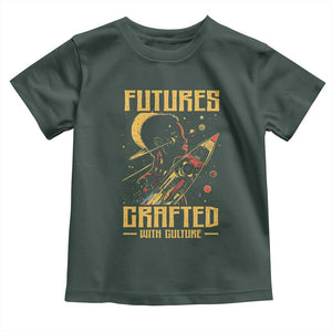 Afrofuturism African American Toddler T Shirt Futures Crafted With Culture TS09 Dark Forest Green Print Your Wear