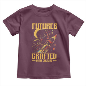 Afrofuturism African American Toddler T Shirt Futures Crafted With Culture TS09 Maroon Print Your Wear