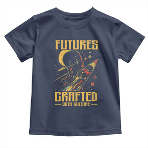 Afrofuturism African American Toddler T Shirt Futures Crafted With Culture TS09 Navy Print Your Wear