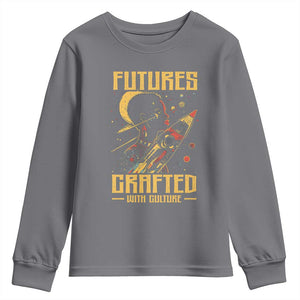 Afrofuturism African American Youth Sweatshirt Futures Crafted With Culture TS09 Charcoal Print Your Wear