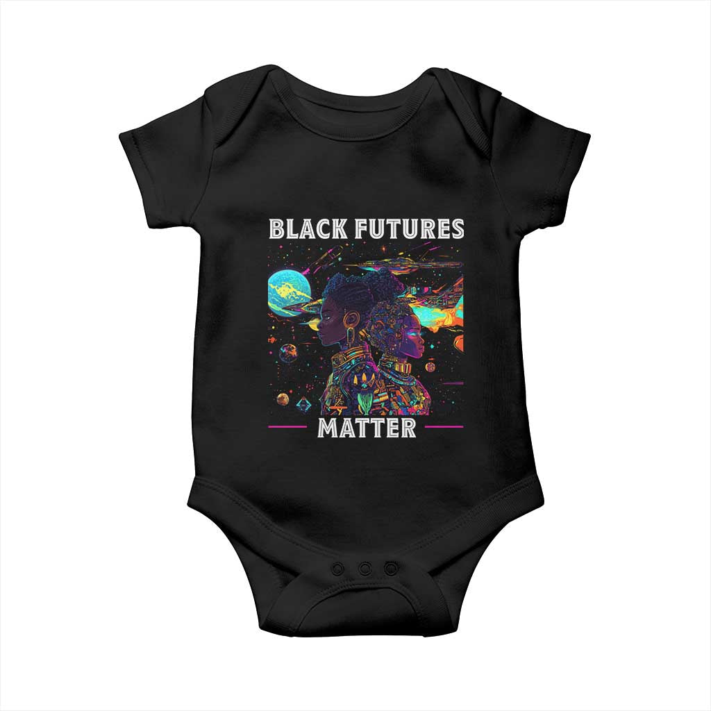 Afrofuturism African American Baby Onesie Black Futures Matter TS09 Black Print Your Wear