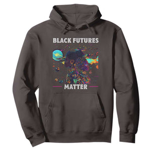 Afrofuturism African American Hoodie Black Futures Matter TS09 Dark Chocolate Print Your Wear