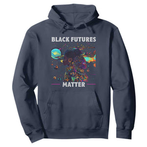 Afrofuturism African American Hoodie Black Futures Matter TS09 Navy Print Your Wear