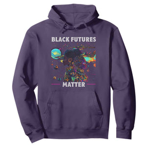 Afrofuturism African American Hoodie Black Futures Matter TS09 Purple Print Your Wear