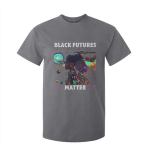 Afrofuturism African American T Shirt For Kid Black Futures Matter TS09 Charcoal Print Your Wear