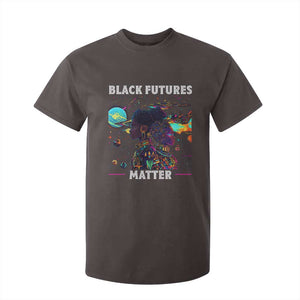 Afrofuturism African American T Shirt For Kid Black Futures Matter TS09 Dark Chocolate Print Your Wear