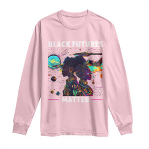 Afrofuturism African American Long Sleeve Shirt Black Futures Matter TS09 Light Pink Print Your Wear