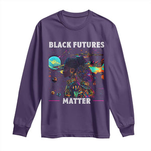 Afrofuturism African American Long Sleeve Shirt Black Futures Matter TS09 Purple Print Your Wear