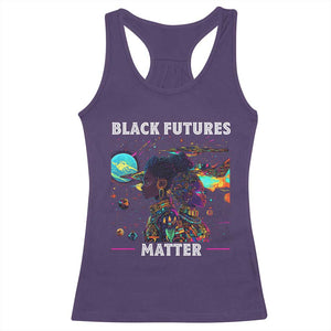 Afrofuturism African American Racerback Tank Top Black Futures Matter TS09 Purple Print Your Wear