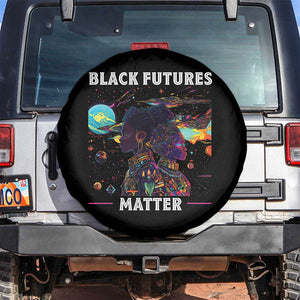 Afrofuturism African American Spare Tire Cover Black Futures Matter TS09 No hole Black Print Your Wear