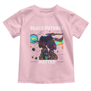 Afrofuturism African American Toddler T Shirt Black Futures Matter TS09 Light Pink Print Your Wear