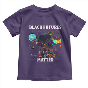 Afrofuturism African American Toddler T Shirt Black Futures Matter TS09 Purple Print Your Wear