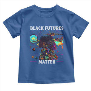 Afrofuturism African American Toddler T Shirt Black Futures Matter TS09 Royal Blue Print Your Wear