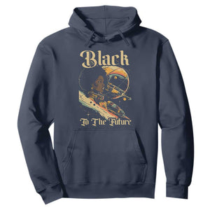 Afrofuturism African American Hoodie Black To The Future TS09 Navy Print Your Wear