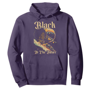 Afrofuturism African American Hoodie Black To The Future TS09 Purple Print Your Wear