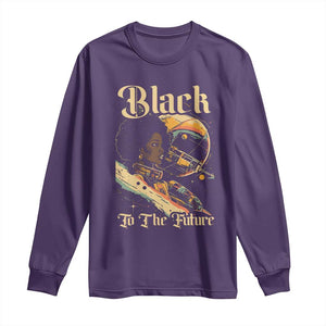 Afrofuturism African American Long Sleeve Shirt Black To The Future TS09 Purple Print Your Wear