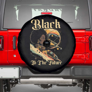 Afrofuturism African American Spare Tire Cover Black To The Future TS09 Black Print Your Wear