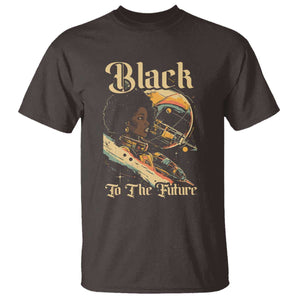 Afrofuturism African American T Shirt Black To The Future TS09 Dark Chocolate Print Your Wear