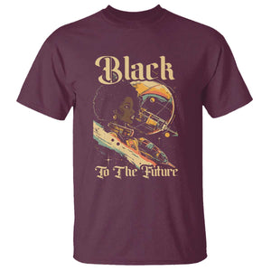 Afrofuturism African American T Shirt Black To The Future TS09 Maroon Print Your Wear