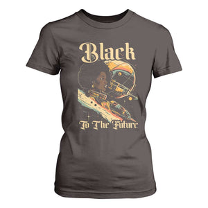 Afrofuturism African American T Shirt For Women Black To The Future TS09 Dark Chocolate Print Your Wear