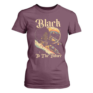 Afrofuturism African American T Shirt For Women Black To The Future TS09 Maroon Print Your Wear