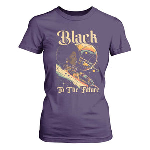 Afrofuturism African American T Shirt For Women Black To The Future TS09 Purple Print Your Wear