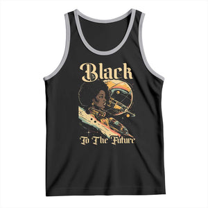 Afrofuturism African American Tank Top Black To The Future TS09 Black Athletic Heather Print Your Wear