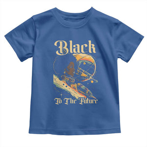 Afrofuturism African American Toddler T Shirt Black To The Future TS09 Royal Blue Print Your Wear