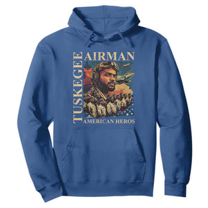 Tuskegee Airman Hoodie American Heroes US Pilots Black History TS09 Royal Blue Print Your Wear