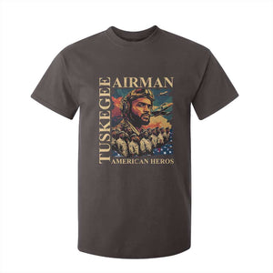 Tuskegee Airman T Shirt For Kid American Heroes US Pilots Black History TS09 Dark Chocolate Print Your Wear