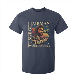 Tuskegee Airman T Shirt For Kid American Heroes US Pilots Black History TS09 Navy Print Your Wear