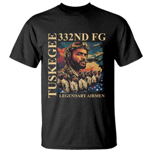 Tuskegee Airman T Shirt - American Heroes US Pilots Black History TS09 Black Print Your Wear