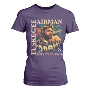 Tuskegee Airman T Shirt For Women American Heroes US Pilots Black History TS09 Purple Print Your Wear