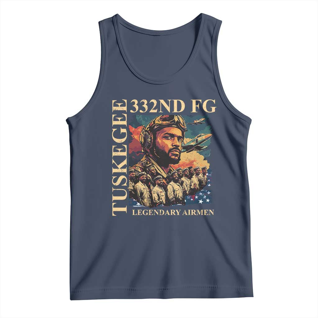 Tuskegee Airman Tank Top American Heroes US Pilots Black History TS09 Navy Print Your Wear