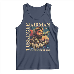 Tuskegee Airman Tank Top American Heroes US Pilots Black History TS09 Navy Print Your Wear