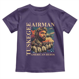 Tuskegee Airman Toddler T Shirt American Heroes US Pilots Black History TS09 Purple Print Your Wear