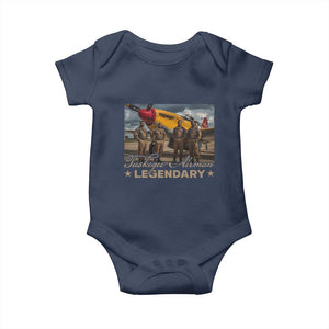 Tuskegee Airman Baby Onesie Legendary US Pilots Black History TS09 Navy Print Your Wear