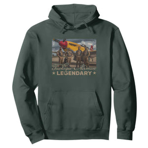 Tuskegee Airman Hoodie Legendary US Pilots Black History TS09 Dark Forest Green Print Your Wear