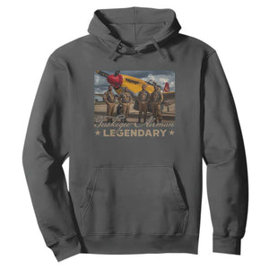 Tuskegee Airman Hoodie Legendary US Pilots Black History TS09 Dark Heather Print Your Wear