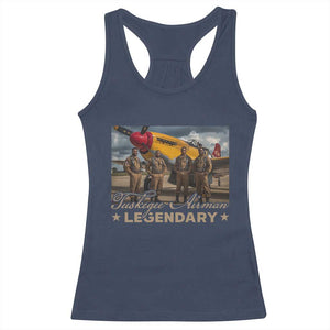 Tuskegee Airman Racerback Tank Top Legendary US Pilots Black History TS09 Navy Print Your Wear