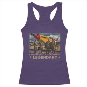 Tuskegee Airman Racerback Tank Top Legendary US Pilots Black History TS09 Purple Print Your Wear