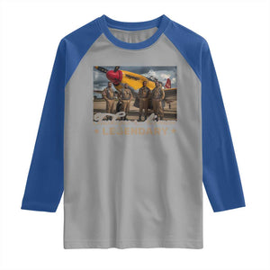 Tuskegee Airman Raglan Shirt Legendary US Pilots Black History TS09 Sport Gray Royal Print Your Wear