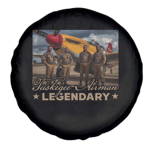 Tuskegee Airman Spare Tire Cover Legendary US Pilots Black History TS09 Print Your Wear