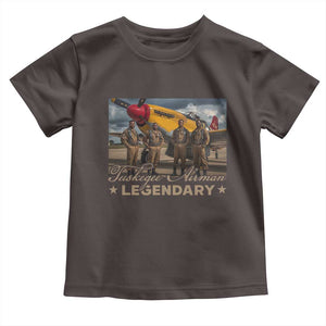 Tuskegee Airman Toddler T Shirt Legendary US Pilots Black History TS09 Dark Chocolate Print Your Wear