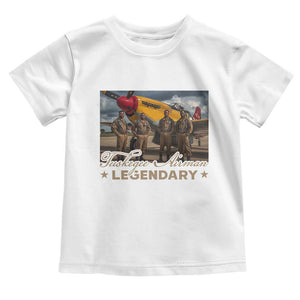 Tuskegee Airman Toddler T Shirt Legendary US Pilots Black History TS09 White Print Your Wear