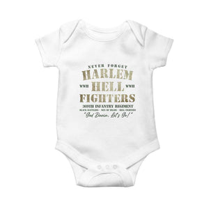 Harlem Hellfighters Baby Onesie American Black History Military Soldiers TS09 White Print Your Wear