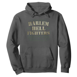 Harlem Hellfighters Hoodie American Black History Military Soldiers TS09 Dark Heather Print Your Wear